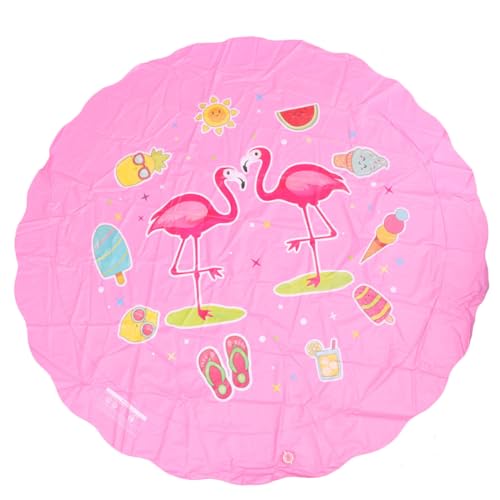 Milisten Wasserspraybodenmatte Outdoor-sprühmatte Wassermatte Outdoor-spielkissen Rasensprengermatte Wassersprinklermatte Sprühmatte Für Rosa von Milisten