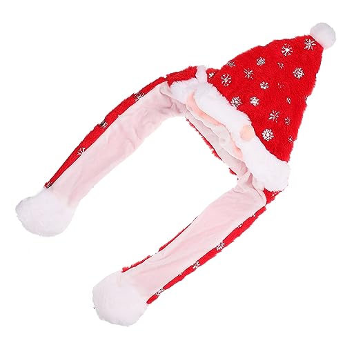 Milisten Weihnachtlicher Cosplay Hut mit Beweglichen Ohren Lustige Party Mütze für Erwachsene Leichter Wärmender Bühnenhut für Festliche Kostüm Events und Fotomomente von Milisten