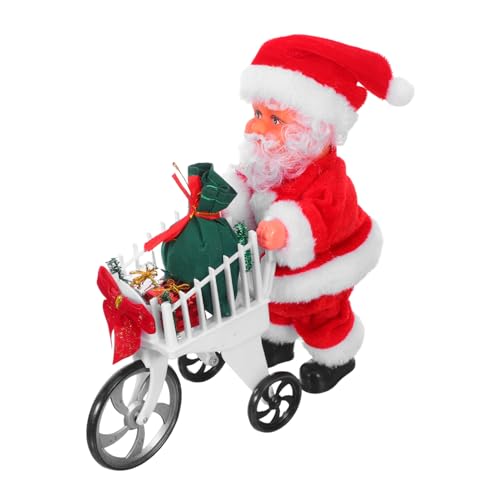 Milisten Spielzeug-einkaufswagen Für Junge Mädchen Bewegliche Weihnachtsmann-Dekoration Mit Musikfunktion Weihnachtsmann-spielfigur Aus Plüsch Für Familientreffen Und Milisten Spielzeug-einkaufswagen Für Junge Mädchen Bewegliche Weihnachtsmann-Dekoration Mit Musikfunktion Weihnachtsmann-spielfigur Aus Plüsch Für Familientreffen Und von Milisten