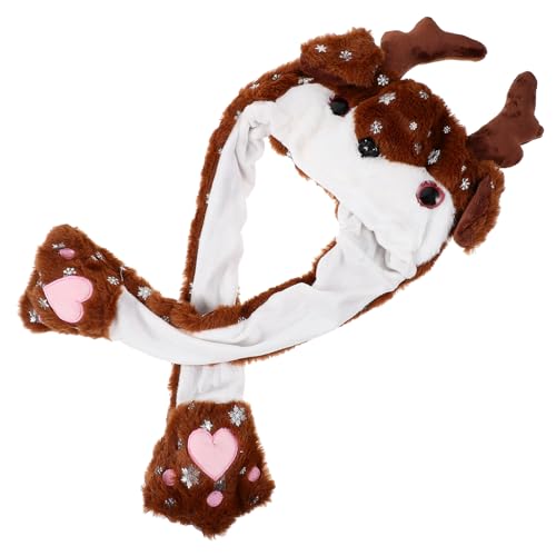 Milisten Weihnachtsmütze mit Beweglichen Ohren Weicher Plüsch Hut für Erwachsene Party und Cosplay Hut Einheitliche Geeignet für Halloween Weihnachten Festliche Anlässe Milisten Weihnachtsmütze mit Beweglichen Ohren Weicher Plüsch Hut für Erwachsene Party und Cosplay Hut Einheitliche Geeignet für Halloween Weihnachten Festliche Anlässe von Milisten