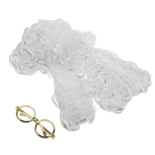 Milisten Weiße Perücken cosplay perücke faschingsperücke weiße haare perücke goldene brille halloween perücke gepuderte Perücken Richterzubehör Richter Perücken Richter Kostümzubehör PVC Milisten Weiße Perücken cosplay perücke faschingsperücke weiße haare perücke goldene brille halloween perücke gepuderte Perücken Richterzubehör Richter Perücken Richter Kostümzubehör PVC von Milisten