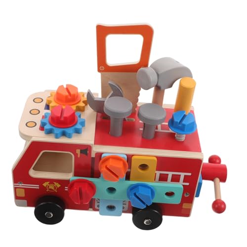 Milisten Werkzeugset Holz Feuerwehrauto Stem Lernspielzeug Montessori Konstruktionsspielzeug Feinmotorik für Kleinkinder Milisten Werkzeugset Holz Feuerwehrauto Stem Lernspielzeug Montessori Konstruktionsspielzeug Feinmotorik für Kleinkinder von Milisten