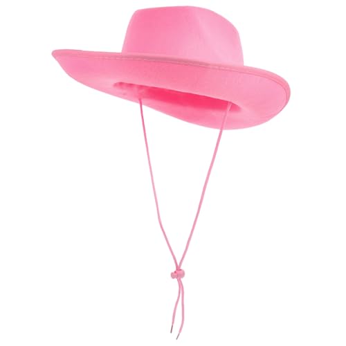 Milisten Western Filz cowgirl hut Atmungsaktiv Komfortabel Verstellbar für Damen für Karneval Kostümpartys Halloween und Cosplay Modisches Partyaccessoire von Milisten