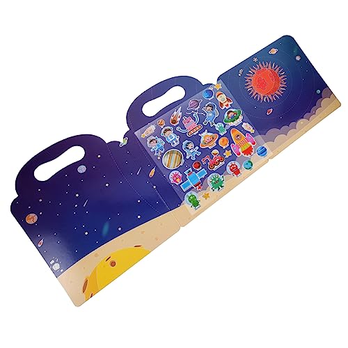 Milisten Wiederverwendbare Stickerbücher für Pädagogischen Aufklebern Fördert Kreativität und Vorstellungskraft für Jungen und Mädchen mit Lustigen Cartoon Motiven von Milisten