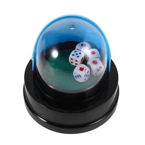 Milisten Würfel Würfelspiel Brettspiel Dice Cup Automatisch Würfel Brettspiele Automatische Würfelbecher Dice Automatic Cup Spielzubehör Plastik Sky-Blue von Milisten