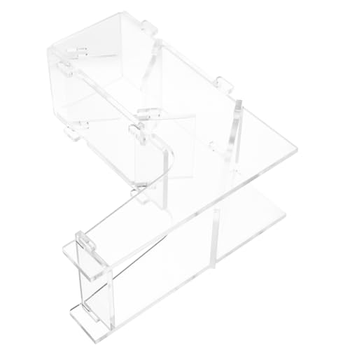 Milisten Würfelturm Tischspiele, Würfelspiele Zubehör Für Brettspiele Würfelrolle DIY-brettspiel DIY-spielbrett Turmwürfel Würfelrolltablett Würfeltürme Acryl Transparent von Milisten