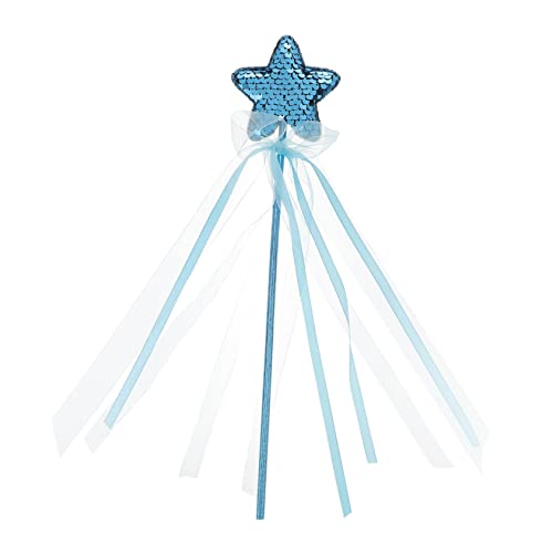 Milisten Zauberstab für Fee Prinzessin Kostüm Party Dekorationen Cosplay bevorzugt Rollenspiele Stern-Glitzer-Zauberstäbe Glitzersterne Zauberstäbe Polyester Blue von Milisten