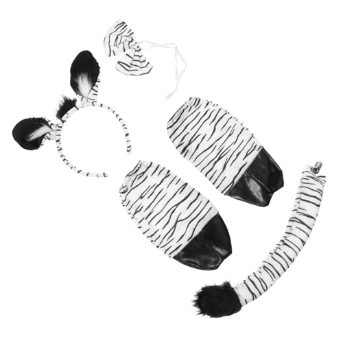 Milisten Zebra Kostüm Zubehör Set für Erwachsene Teiliges Animal Cosplay Set mit Haarreif Handschuhen und für Halloween und Themenpartys Milisten Zebra Kostüm Zubehör Set für Erwachsene Teiliges Animal Cosplay Set mit Haarreif Handschuhen und für Halloween und Themenpartys von Milisten