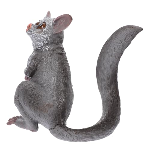 Milisten Zuckergleiter- Zuckergleiter Lernspielzeug Realistischer Zuckergleiter Squat-Tiermodell Tierstatue Modell Einer Sugar Glider-Statue Plastik Grey von Milisten