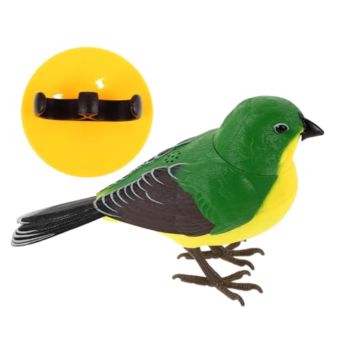 Milisten elektrisches Vogelspielzeug tierisches Lustige Spiele Vogelschmuck Vogel schmücken singendes Vogelspielzeug zwitschernder Vogel Vogelspielzeug aus Kunststoff Plastik Grün Milisten elektrisches Vogelspielzeug tierisches Lustige Spiele Vogelschmuck Vogel schmücken singendes Vogelspielzeug zwitschernder Vogel Vogelspielzeug aus Kunststoff Plastik Grün von Milisten