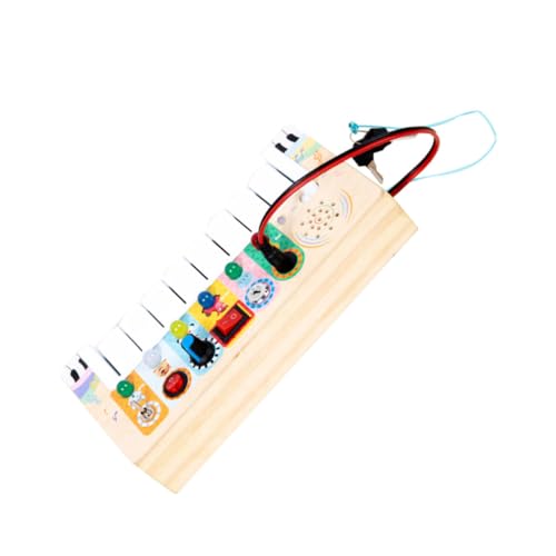 Milisten elektronisches Orgelspielzeug tragbares Holzspielzeug lustiges Musikspielzeug elektrisches Kompaktes Musikspielzeug Elektronisches Bauteil von Milisten