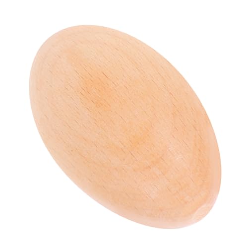 Milisten hölzerne Sandeier Musikinstrumente Schlaginstrument Musikspielzeug aus Holz Holzblock-Musikinstrument Musikalisches Ei Musikinstrumente für Vorschulkinder Eier Maracas Khaki von Milisten