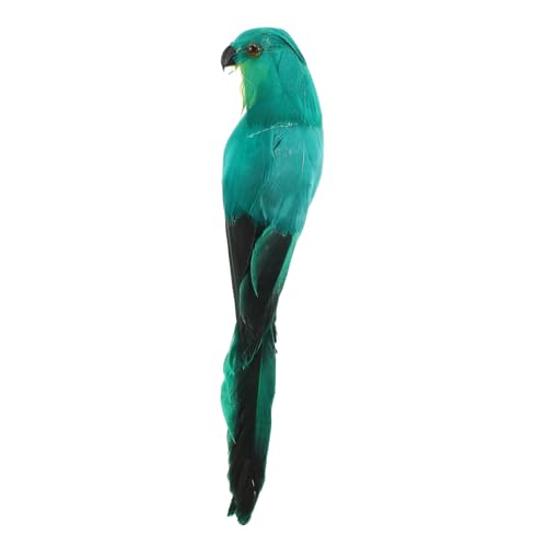 Milisten Künstliche Papagei Deko Figur Realistisches Gartendekor Hochwertigem Lebensechte Nachbildung Für Garten Balkon Und Innenräume Grüne Papagei Statue Als Accessoire von Milisten