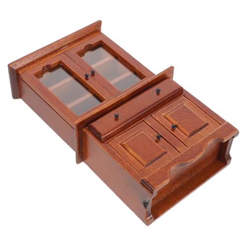 Milisten winzige Möbel bücherregal mini Schrank mini möbel Light Brown von Milisten
