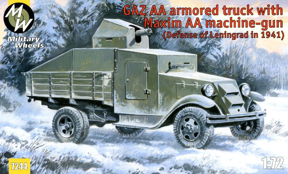 GAZ AA armored truck with Maxim AA gun GAZ AA armored truck with Maxim AA gun von Military Wheels