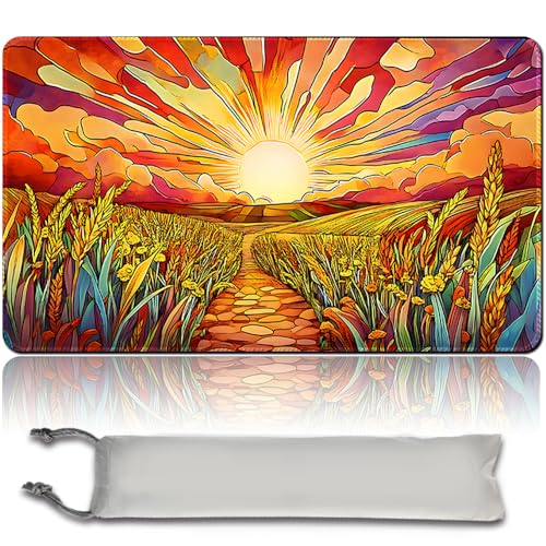 MTG Spielmatte - 60cm x 35cm, Originalkunst, rutschfeste TCG Spielmatte mit Gummiboden und genähten Kanten, Commander TCG Rollbar & Faltbare Kartenmatte (No Zone,mtg49-6) von MilkPlaymat