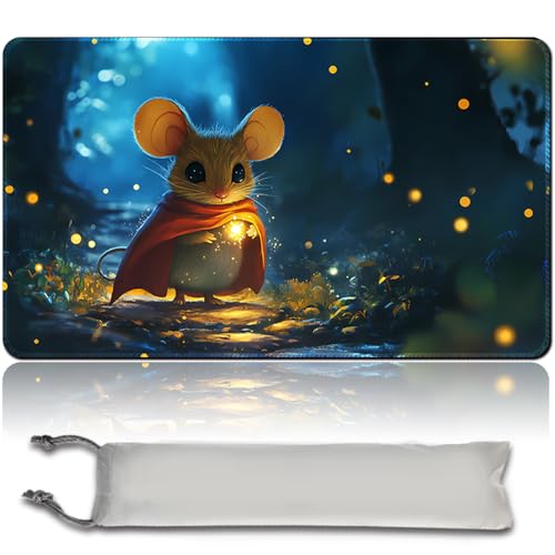 MTG Spielmatte MTG PlayMat -60cm x 35cm, Originalkunst, rutschfeste TCG Spielmatte mit Gummiboden und genähten Kanten, Commander TCG Rollbar & Faltbare Kartenmatte (No Zone,mtg48-1) von MilkPlaymat