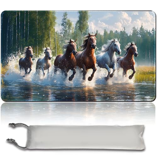 MTG Spielmatte MTG PlayMat -60cm x 35cm, Originalkunst, rutschfeste TCG Spielmatte mit Gummiboden und genähten Kanten, Commander TCG Rollbar & Faltbare Kartenmatte (No Zone,mtg48-2) von MilkPlaymat