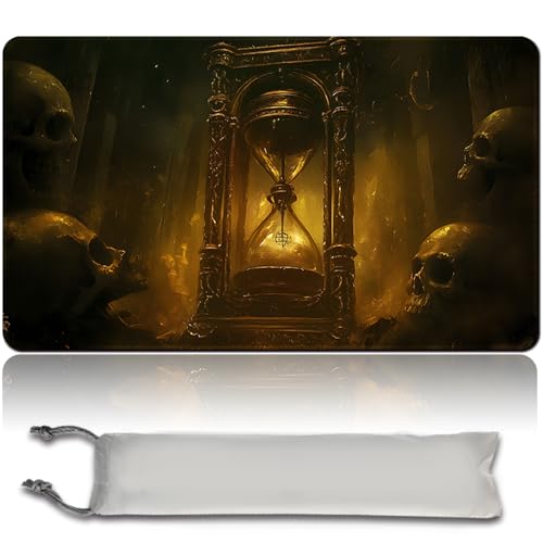 MTG Spielmatte MTG PlayMat -60cm x 35cm, Originalkunst, rutschfeste TCG Spielmatte mit Gummiboden und genähten Kanten, Commander TCG Rollbar & Faltbare Kartenmatte (No Zone,mtg48-8) von MilkPlaymat