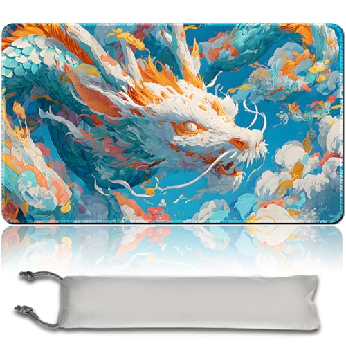 MTG Spielmatte Premium XXL Gaming Matte (60x35cm) - Hochauflösendes Fantasy Design - rutschfeste Gummimatte für TCG/CCG/MTG (No Zone,mtg50-1) von MilkPlaymat