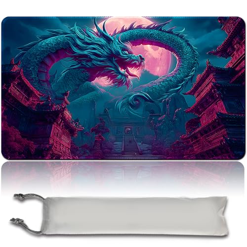 MTG Spielmatte Premium XXL Gaming Matte (60x35cm) - Hochauflösendes Fantasy Design - rutschfeste Gummimatte für TCG/CCG/MTG (No Zone,mtg50-10) von MilkPlaymat