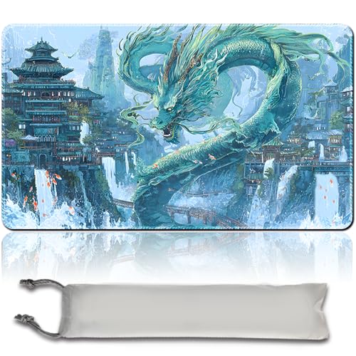 MTG Spielmatte Premium XXL Gaming Matte (60x35cm) - Hochauflösendes Fantasy Design - rutschfeste Gummimatte für TCG/CCG/MTG (No Zone,mtg50-2) von MilkPlaymat