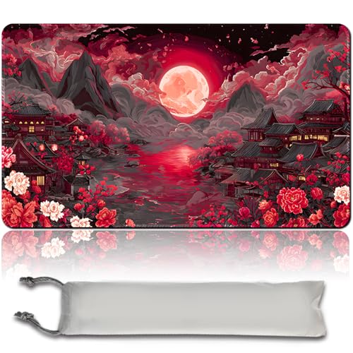MTG Spielmatte Premium XXL Gaming Matte (60x35cm) - Hochauflösendes Fantasy Design - rutschfeste Gummimatte für TCG/CCG/MTG (No Zone,mtg50-3) von MilkPlaymat