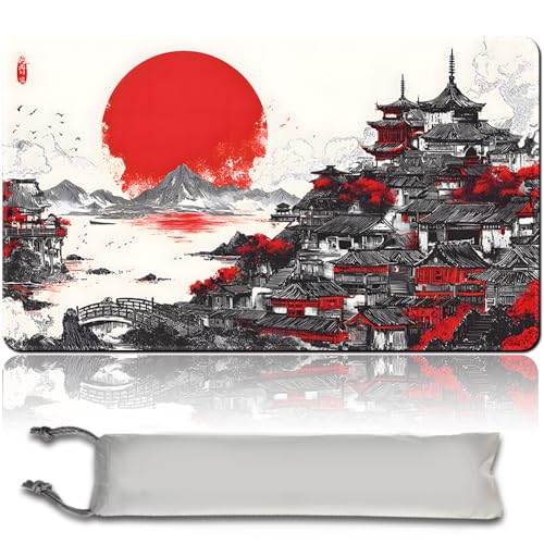MTG Spielmatte Premium XXL Gaming Matte (60x35cm) - Hochauflösendes Fantasy Design - rutschfeste Gummimatte für TCG/CCG/MTG (No Zone,mtg50-5) von MilkPlaymat