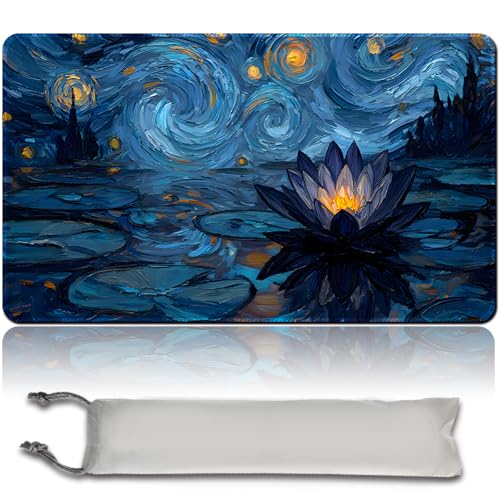 MTG Spielmatte Premium XXL Gaming Matte (60x35cm) - Hochauflösendes Fantasy Design - rutschfeste Gummimatte für TCG/CCG/MTG (No Zone,mtg50-6) von MilkPlaymat