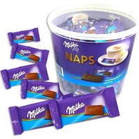 Milka Naps - 207 leckere Milka-Alpenmilch Schokoladen-Tafeln in der 1 kg Box, süße Mitgebsel Milka Naps - 207 leckere Milka-Alpenmilch Schokoladen-Tafeln in der 1 kg Box, süße Mitgebsel von Milka