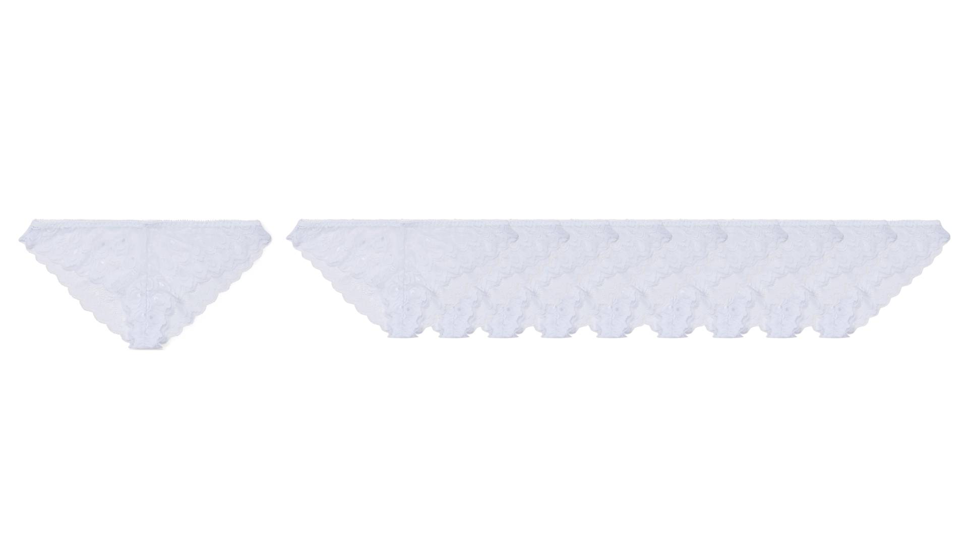 Milki Hipster Spitze 10er-Pack Gr. L, White Milki Hipster Spitze 10er-Pack Gr. L, White von Milki