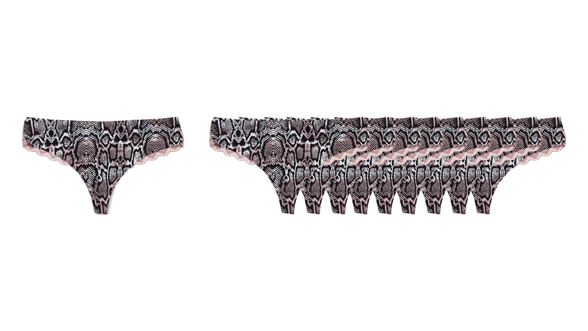 Milki String Höschen 10er-Pack Gr. L, Snake Print Milki String Höschen 10er-Pack Gr. L, Snake Print von Milki