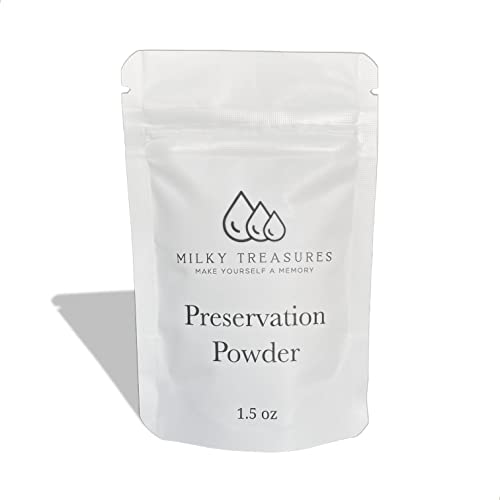 Milky Treasures Konservierungspulver für selbstgemachten Muttermilchschmuck, Andenken zum Stillen, Geschenk für neue Mütter für Schwangere, Mischung mit UV-Harz oder Epoxid, Muttertag (42,5 g) von Milky Treasures