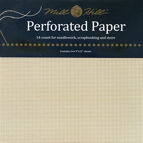 Mill Hill Perforiertes Papier, Fadenzahl 14, 22,9 x 30,5 cm, Ecru, 2 Stück pro Packung. Mill Hill Perforiertes Papier, Fadenzahl 14, 22,9 x 30,5 cm, Ecru, 2 Stück pro Packung. von Mill Hill