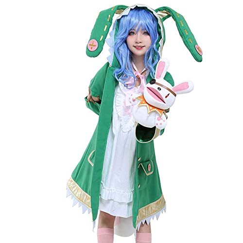 Anime Date A Live Cosplay Kostüm Kurumi Tokisaki Gothic Lolita Kleid und Yoshino Green Rabbit Outfit für Frauen von Millay