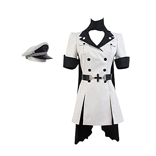 Millay Akame ga Kill! Cosplay Kostüm Night Raid Akame und Esdeath Empire Uniformkleid mit Perücke Anime Halloween Cosplay Outfit für Frauen von Millay