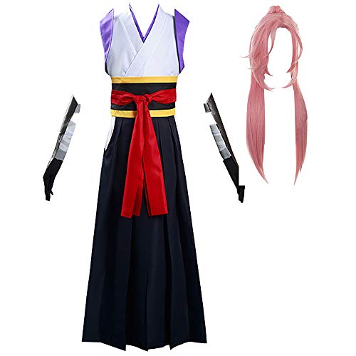 SK8 The Infinity Cherry Blossom Tops und Kendo Pants und Joe Cosplay Kostüm Full Set Anime Halloween Karneval Outfit mit Perücke von Millay