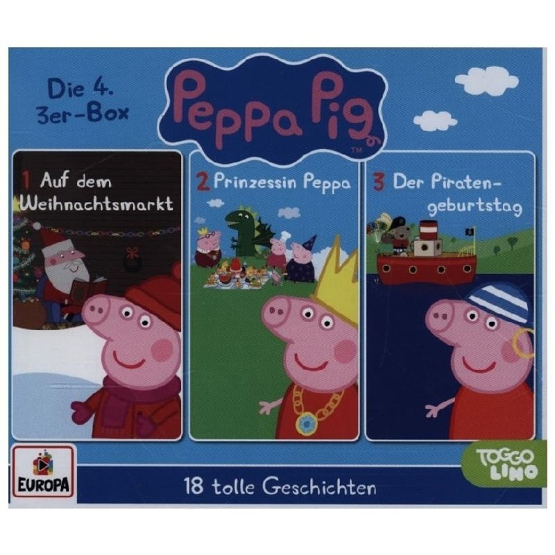 Peppa Pig Hörspiele - 3er Box.Box.4,3 Audio-CD von Miller Sonstiges Wortprogramm