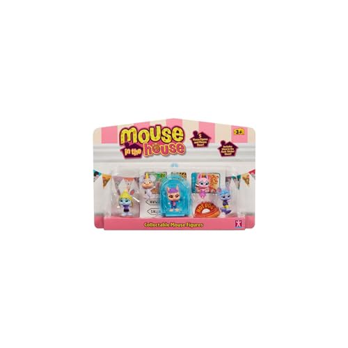 BANDAI - Millie and Friends Mouse in The House - Packung mit 5 Figuren Spielzeug, Sammelspielzeug, Fantasie-Spielzeug, für Kinder von 3 bis 7 Jahren CO07708 von BANDAI