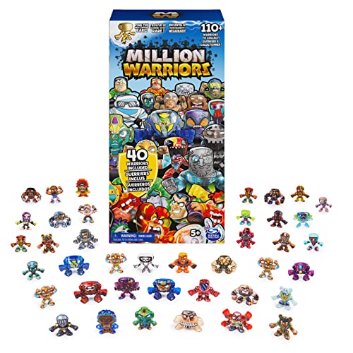 Million Warriors, 40 Stück Sammelfiguren, seltene Krieger, Überraschungsspielzeug für Kinder für Jungen und Mädchen ab 5 Jahren (Stile können variieren) von Million Warriors