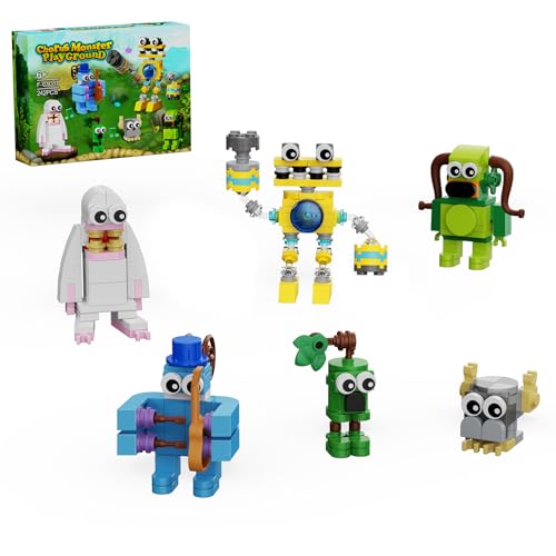 Meine Singenden Monster Baustein Set, 7 in 1 Wubbo Monster Actionfigur Spielzeugmodell, Süßes Musikspiel Festival Spielzeug Geschenke für Jungen und Mädchen ab 6 Jahren, Upgrade neu 2023(689 Teile) von Millionspring