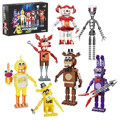 Millionspring 7-in-1 Zeichentrickfigur Bauspielzeugsets Geschenkidee für Filmfans Erwachsene Kinder(696 Stück) von Millionspring