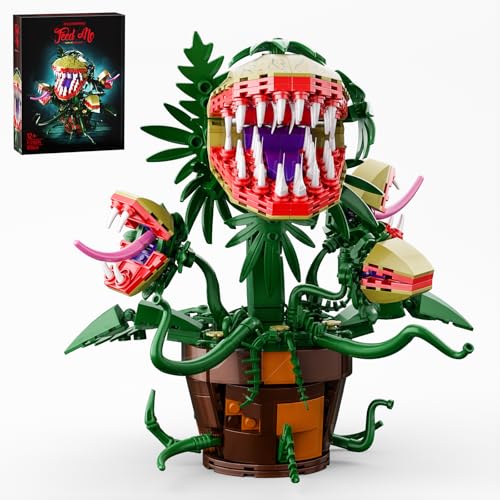 Millionspring Audrey II-Karnivoren-Pflanze Bausatz, Little Shop of Horrors Gruselige Fleischfressende Pflanzen-Blume Modellset für Erwachsene & Kinder, Sammler-Geschenk (629 Teile) von Millionspring