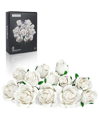 Millionspring-Bausatz für weiße Rosensträuße, weiße künstliche Rosen, Geschenke für sie zur Hochzeit, zum Jahrestag, zum Ruhestand, zum Neuanfang, zum Muttertag, zu Weihnachten, als Heimdekoration Millionspring-Bausatz für weiße Rosensträuße, weiße künstliche Rosen, Geschenke für sie zur Hochzeit, zum Jahrestag, zum Ruhestand, zum Neuanfang, zum Muttertag, zu Weihnachten, als Heimdekoration von Millionspring