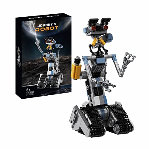 Millionspring Johnny 5 Roboter Baustein Set, Kurze Offene Stromkreis Figuren Roboter Modell Spielzeug, STEM Pädagogische Geschenke für Kinder ab 6 Jahren, Neu 2023 (370 Stück) von Millionspring