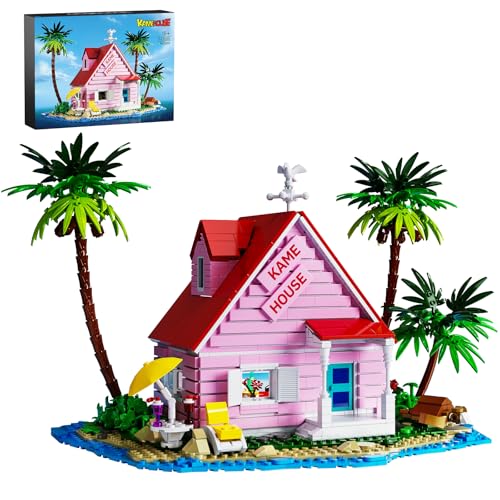 Millionspring Pink House Bauset aus Bausteinen – Kreatives Geschenk für Erwachsene & Kinder, Sammelbare Display-Spielzeug für Fans (1423 Teile) von Millionspring
