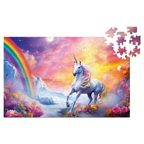 Milliwood Galaxies Series - Unicorn - Unglaubliches Puzzle für die ganze Familie - Großartige Unterhaltung für Menschen jeden Alters - Unregelmäßig geformt, 34x22,5cm, 150 Teile von MILLIWOOD
