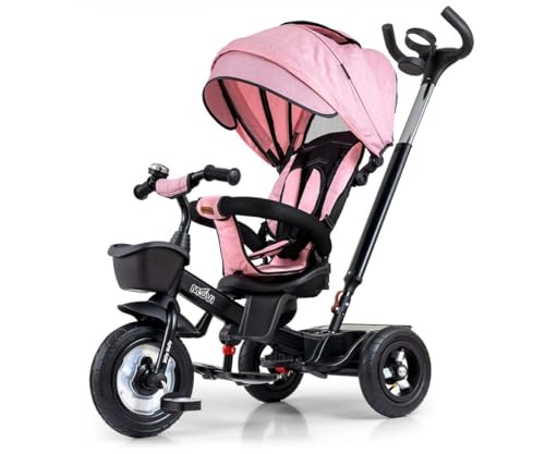 Dreirad Milly Mally Movi, Schwarz/Rosa von Milly Mally