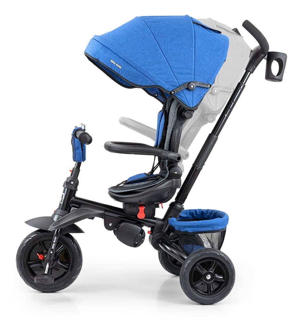 Milly Mally Dreirad Stanley Gummi, Navy/Schwarz Milly Mally Dreirad Stanley Gummi, Navy/Schwarz von Milly Mally