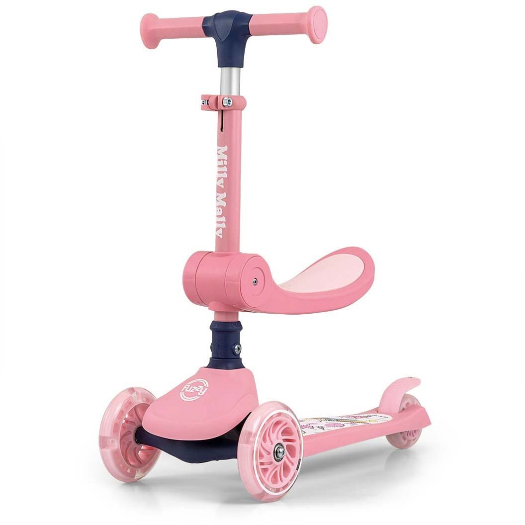 Milly Mally Fuzzy Tretroller, Rosa Milly Mally Fuzzy Tretroller, Rosa von Milly Mally